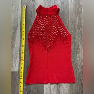Red Party Top